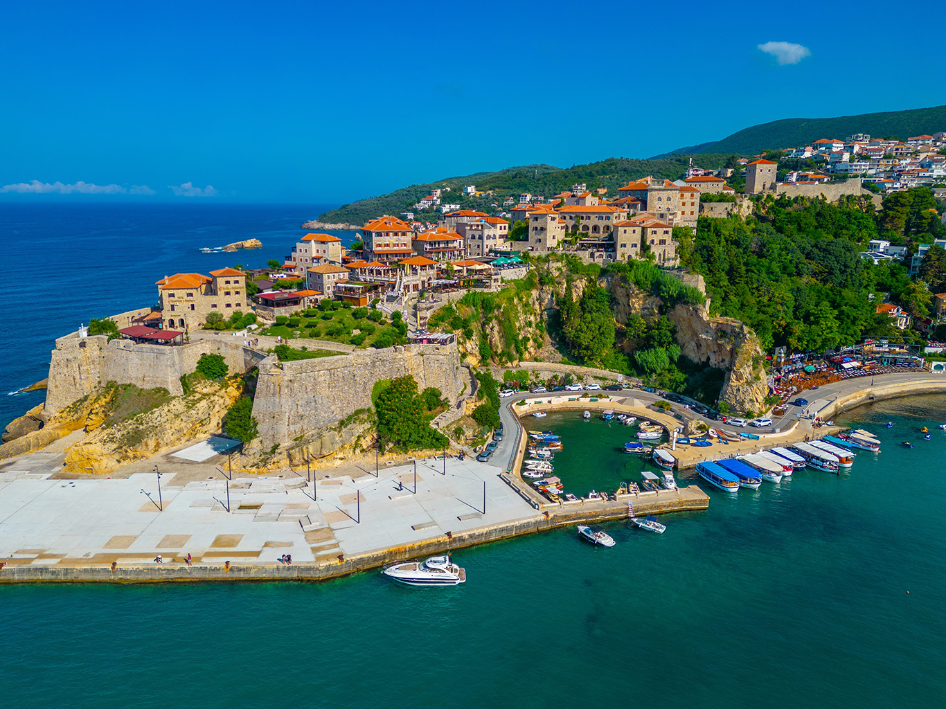 Opevněné město Ulcinj sloužilo jako základna pirátů