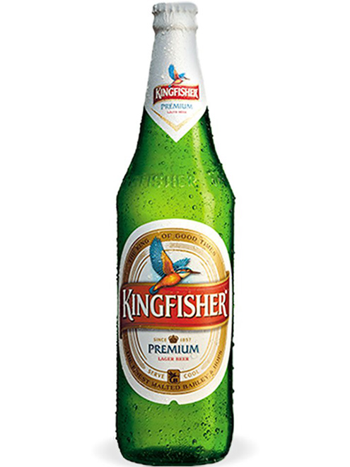 Populární indické pivo Kingfisher