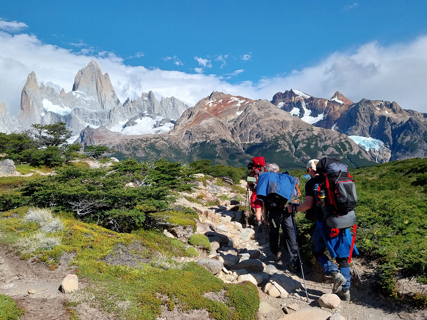 Monte Fitz Roy a Cerro Torre, hlavní vrcholy NP Los Glaciares