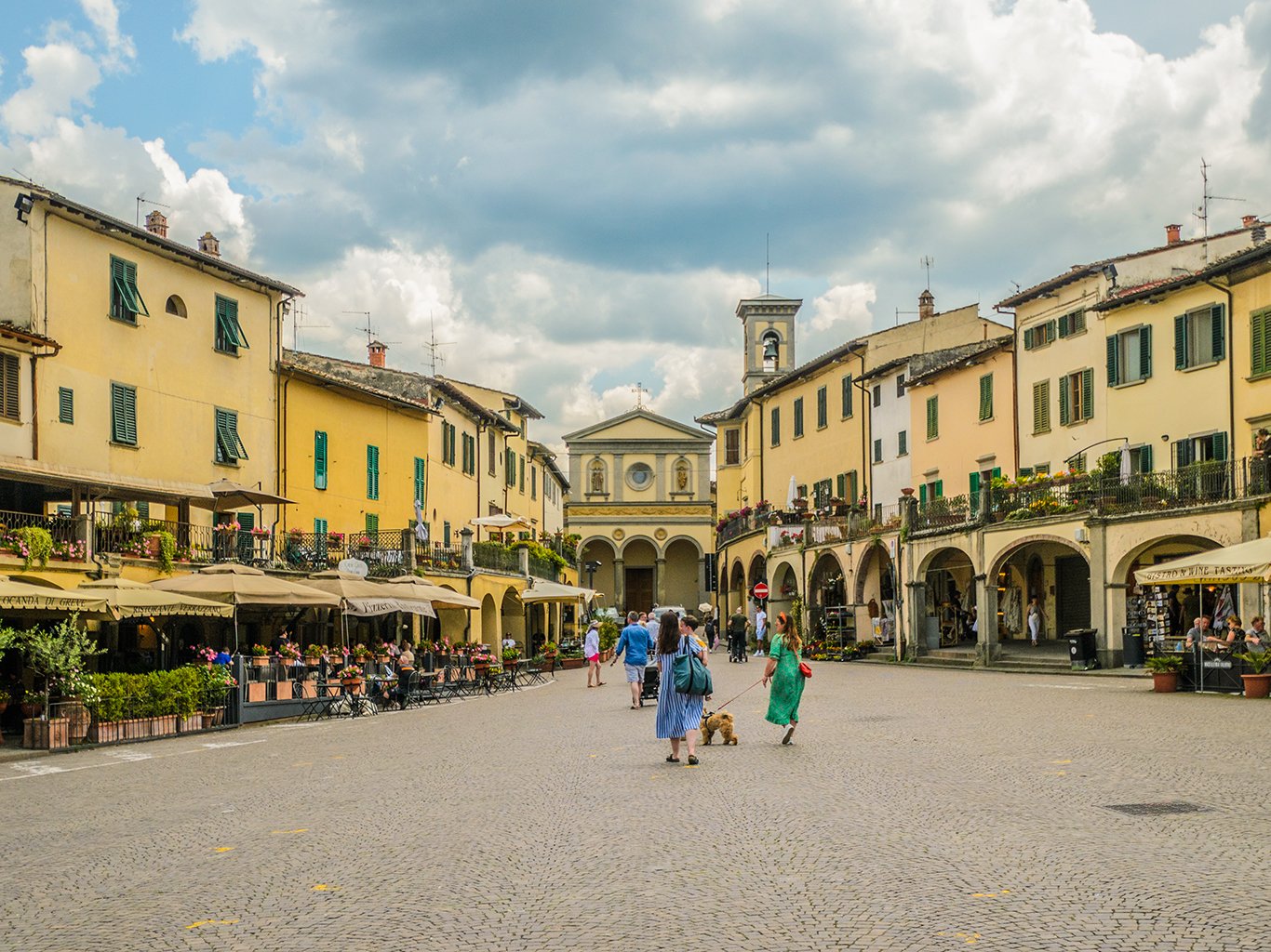 Městečko Greve in Chianti je centrem vinařské oblasti Chianti