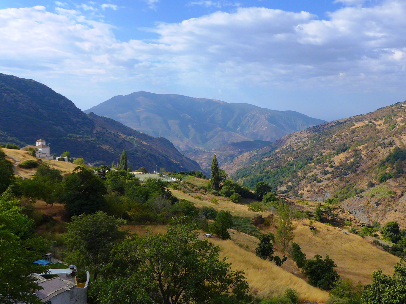 Charakteristická krajina pohoří Las Alpujarras