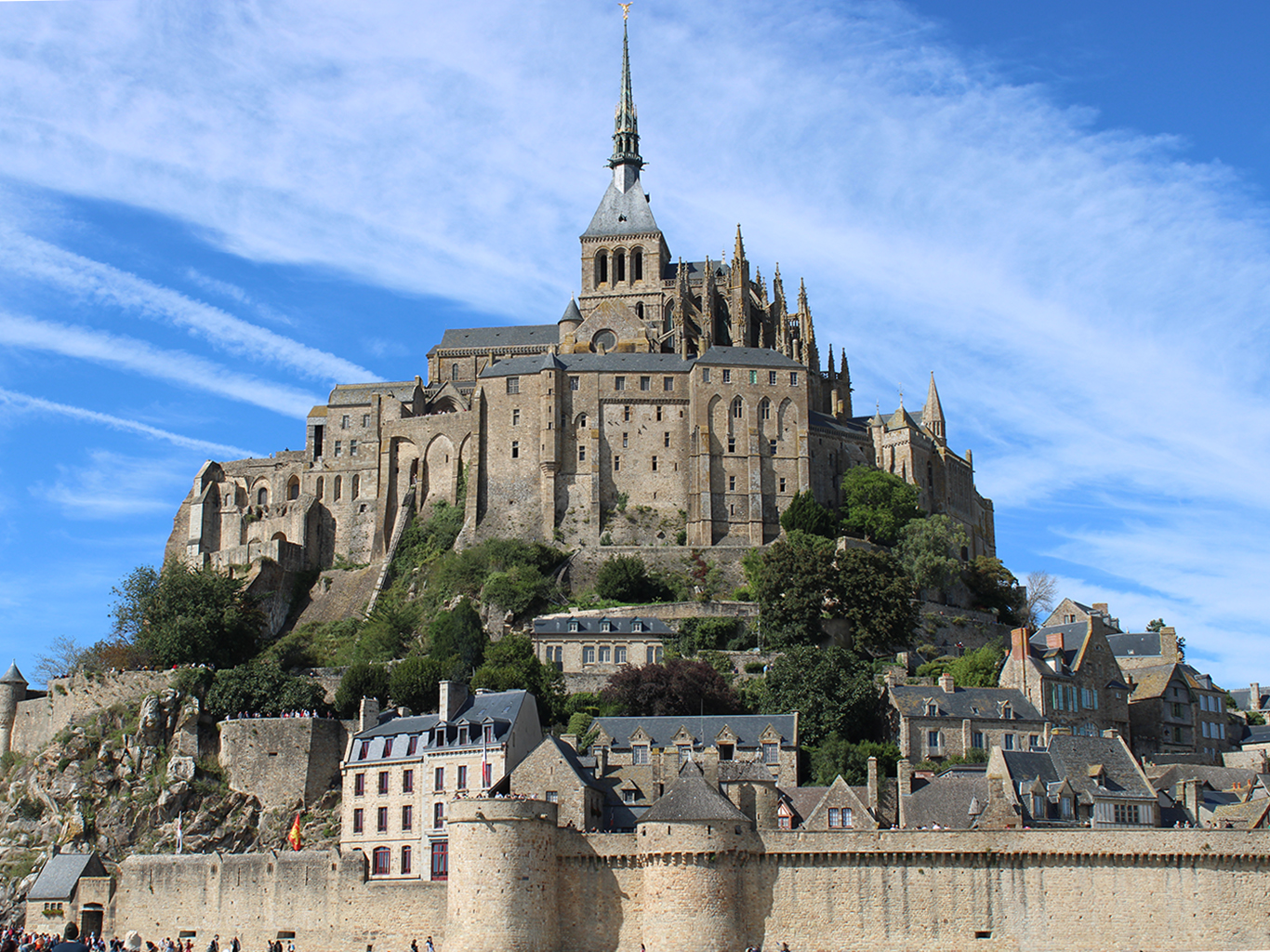 Mont Saint-Michel patří mezi nejnavštěvovanější místa ve Francii