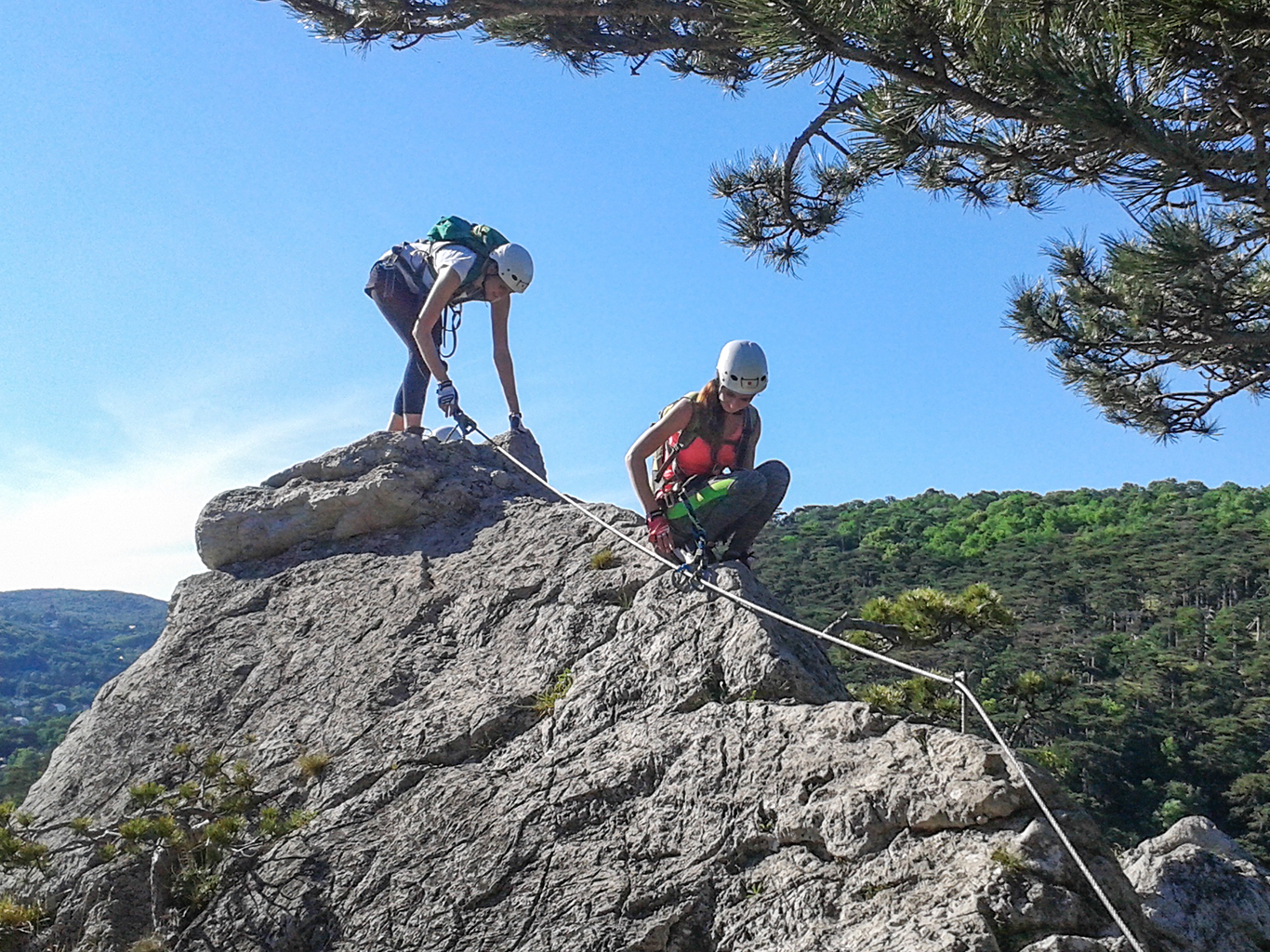 Zdolaná ferrata Mödlinger klettersteig