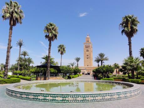 Minaret mešity Koutobia v Marrákeši