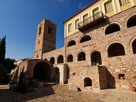 V areálu kláštera Osios Loukas