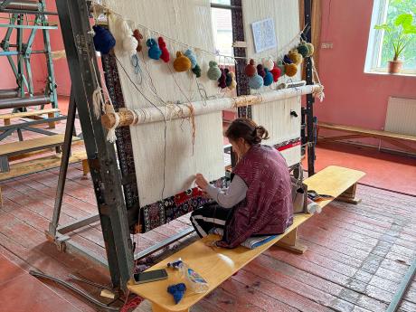 Tkalcovská škola v Qubě patří k těm nejvyhlášenějším v celé zemi