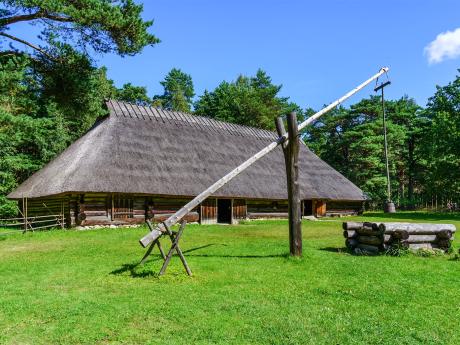 Ukázka tradičního obydlí ve skanzenu Rocca al Mare