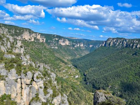 Kaňon řeky Tarn dosahuje hloubky až 600 m