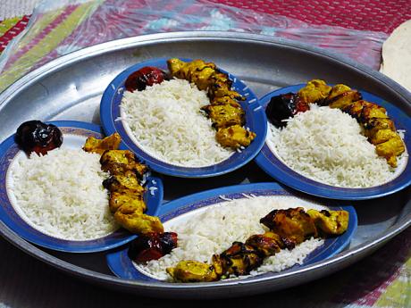 Nejčastější přílohou v perské kuchyni je rýže