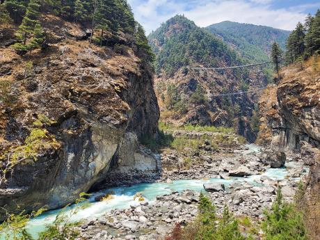 Dudh Khosi, které se něky přezdívá "mléčná řeka"