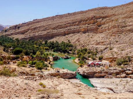 Vádí Baní Chálid je jedno z nejkrásnějších v Ománu