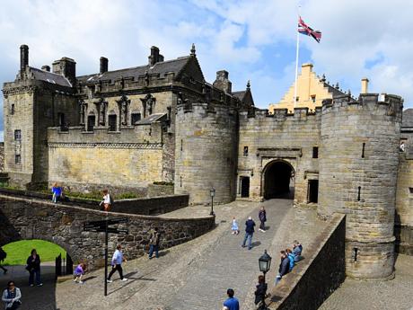 Hrad Stirling - jeden z nejkrásnějších v celém Skotsku