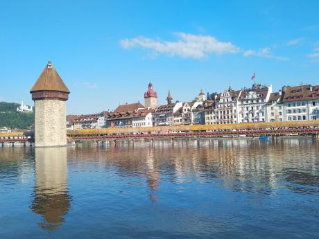 Lucernský symbol města - nejstarší dřevěný most v Evropě