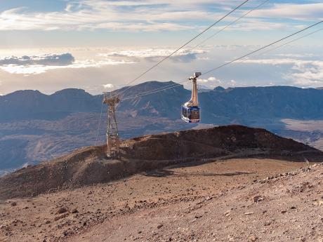 Lanovka na Pico del Teide vede až do nadmořské výšky 3 530 m